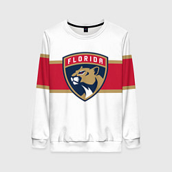 Свитшот женский Florida panthers - uniform - hockey, цвет: 3D-белый