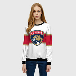 Свитшот женский Florida panthers - uniform - hockey, цвет: 3D-черный — фото 2