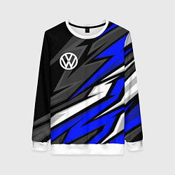 Женский свитшот Volkswagen - Синяя абстракция