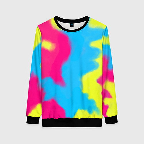 Женский свитшот Тай-дай из фильма Барби / 3D-Черный – фото 1