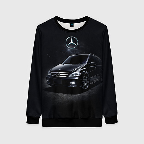 Женский свитшот Mercedes black / 3D-Черный – фото 1