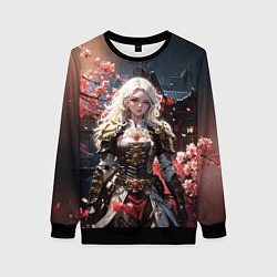 Свитшот женский Воительница в броне, цвет: 3D-черный