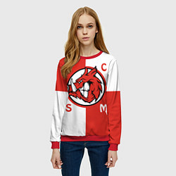 Свитшот женский FCSM мясо, цвет: 3D-красный — фото 2