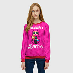 Свитшот женский Barbie russian, цвет: 3D-красный — фото 2