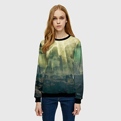 Свитшот женский Сияние Elden Ring, цвет: 3D-черный — фото 2
