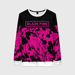 Женский свитшот Black pink - emblem - pattern - music