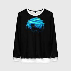 Свитшот женский Северный лис, цвет: 3D-белый