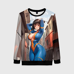 Свитшот женский Girl anime Fallout, цвет: 3D-черный