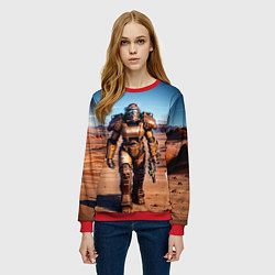 Свитшот женский Fallout power, цвет: 3D-красный — фото 2