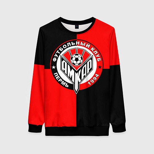 Женский свитшот ФК Амкар / 3D-Черный – фото 1