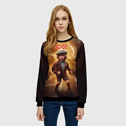 Свитшот женский ACDC boy, цвет: 3D-черный — фото 2