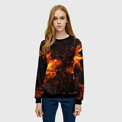 Свитшот женский Fire style, цвет: 3D-черный — фото 2