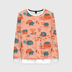 Женский свитшот Осенние лягушки