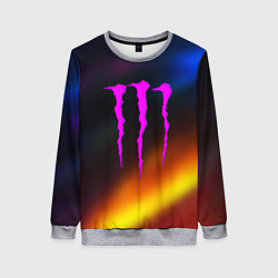 Свитшот женский Monster energy gradient color, цвет: 3D-меланж