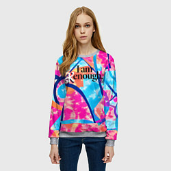 Свитшот женский Мем из фильма Барби, цвет: 3D-меланж — фото 2