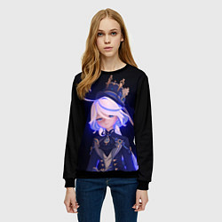 Свитшот женский Furina - Focalors, цвет: 3D-черный — фото 2