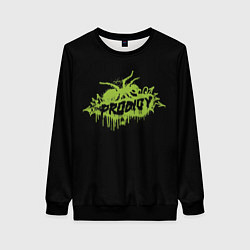 Свитшот женский The Prodigy green spider, цвет: 3D-черный