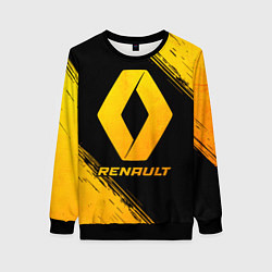 Свитшот женский Renault - gold gradient, цвет: 3D-черный