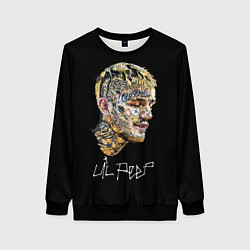 Свитшот женский Lil Peep mosaic rap, цвет: 3D-черный