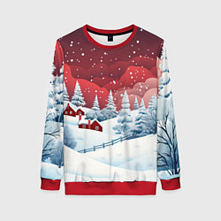 Женский свитшот Искрящийся новогодний воздух