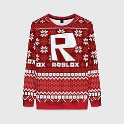 Свитшот женский Roblox christmas sweater, цвет: 3D-красный