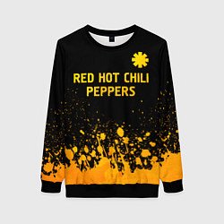 Женский свитшот Red Hot Chili Peppers - gold gradient посередине