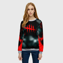 Свитшот женский Dead by daylight horror, цвет: 3D-меланж — фото 2