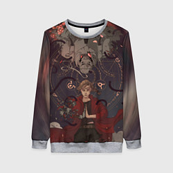 Свитшот женский Стальной алхимик - два брата, цвет: 3D-меланж