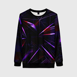 Свитшот женский Фиолетовый хрусталь, цвет: 3D-черный