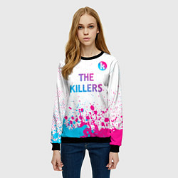 Свитшот женский The Killers neon gradient style посередине, цвет: 3D-черный — фото 2