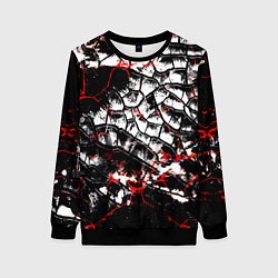 Женский свитшот Черные разломы