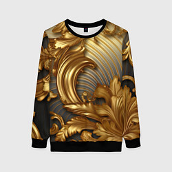 Женский свитшот Золотая текстура и абстракции