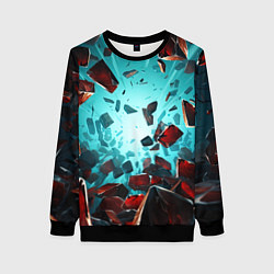 Женский свитшот Взрыв абстрактных камней