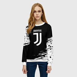Свитшот женский Juventus спорт краски, цвет: 3D-белый — фото 2