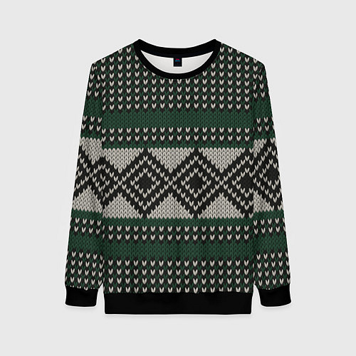 Женский свитшот Свитер Вовы Адидаса / 3D-Черный – фото 1