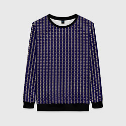 Женский свитшот Тёмно-синий и цепочки