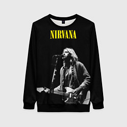 Женский свитшот Группа Nirvana Курт Кобейн