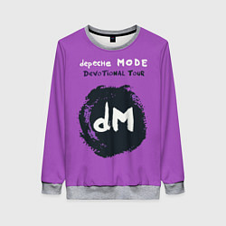 Свитшот женский Depeche Mode devotional tour, цвет: 3D-меланж