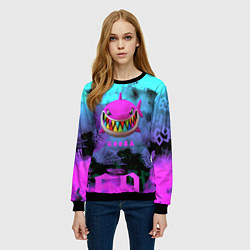 Свитшот женский 6ix9ine neon, цвет: 3D-черный — фото 2