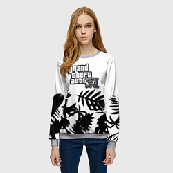 Свитшот женский GTA6 tropic game, цвет: 3D-меланж — фото 2