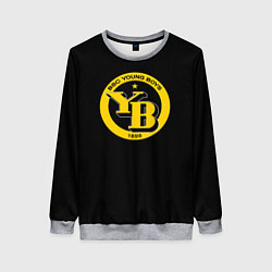 Свитшот женский Young Boys футбольный клуб, цвет: 3D-меланж