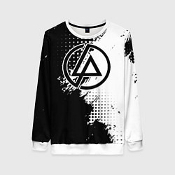 Женский свитшот Linkin park - черно-белая абстракция