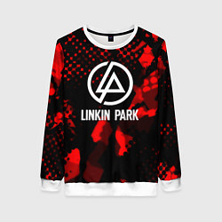 Женский свитшот Linkin park краски текстуры