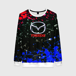 Женский свитшот Mazda краски абстракция спорт