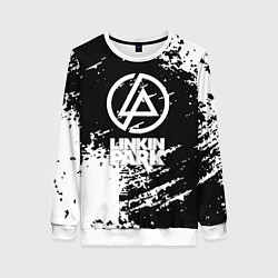 Женский свитшот Linkin park logo краски текстура