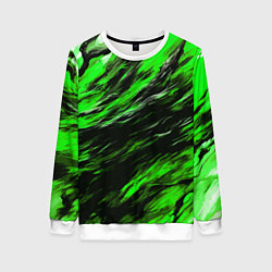 Женский свитшот Чёрная и зелёная буря