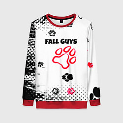 Свитшот женский Fall Guys kids game pattern, цвет: 3D-красный