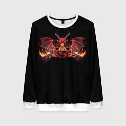 Свитшот женский Дракон мастер - DnD, цвет: 3D-белый