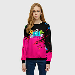 Свитшот женский Fall Guys kids color, цвет: 3D-черный — фото 2