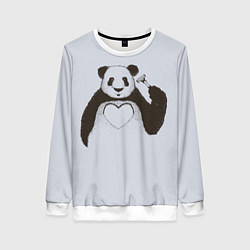 Женский свитшот Panda love art
